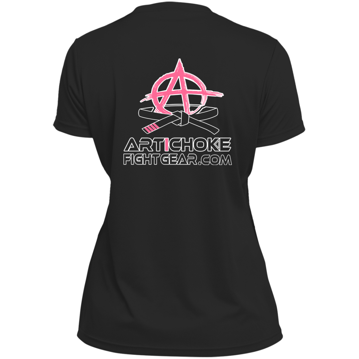 Artichoke Fight Gear Custom Design #11. Hello Fighter. Ladies’ Moisture-Wicking V-Neck Tee
