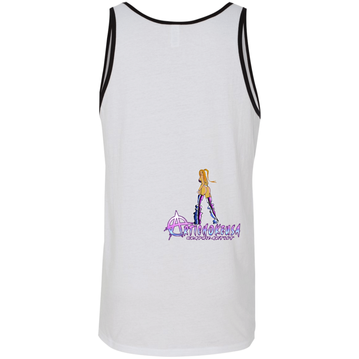 ArtichokeUSA Character and Font design. Let's Create Your Own Team Design Today. Dama de Croma. Unisex Tank