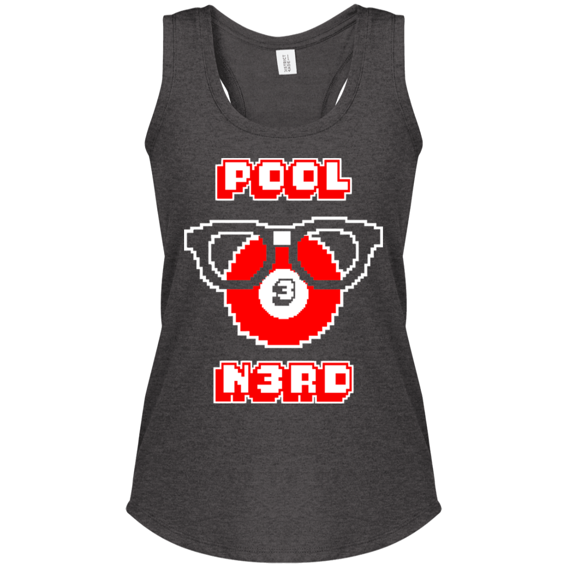 The GHOATS Custom Design. #24 POOL N3RD. Ladies' Perfect Tri Racerback Tank