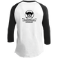 ArtichokeUSA Custom Design. Las Vegas Raiders & Mickey Mouse Mash Up. Fan Art. Parody. Youth 3/4 Raglan Sleeve Shirt
