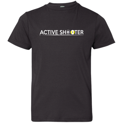 The GHOATS Custom Design #1. Active Shooter. Youth Jersey T-Shirt
