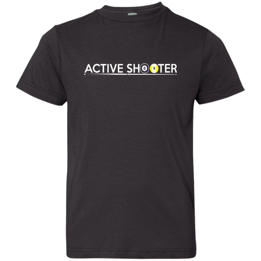 The GHOATS Custom Design #1. Active Shooter. Youth Jersey T-Shirt