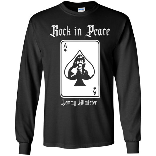 ArtichokeUSA Custom Design. Lemmy Kilmister "Ace of Spades" Tribute Fan Art Version 2 of 2. Youth LS T-Shirt