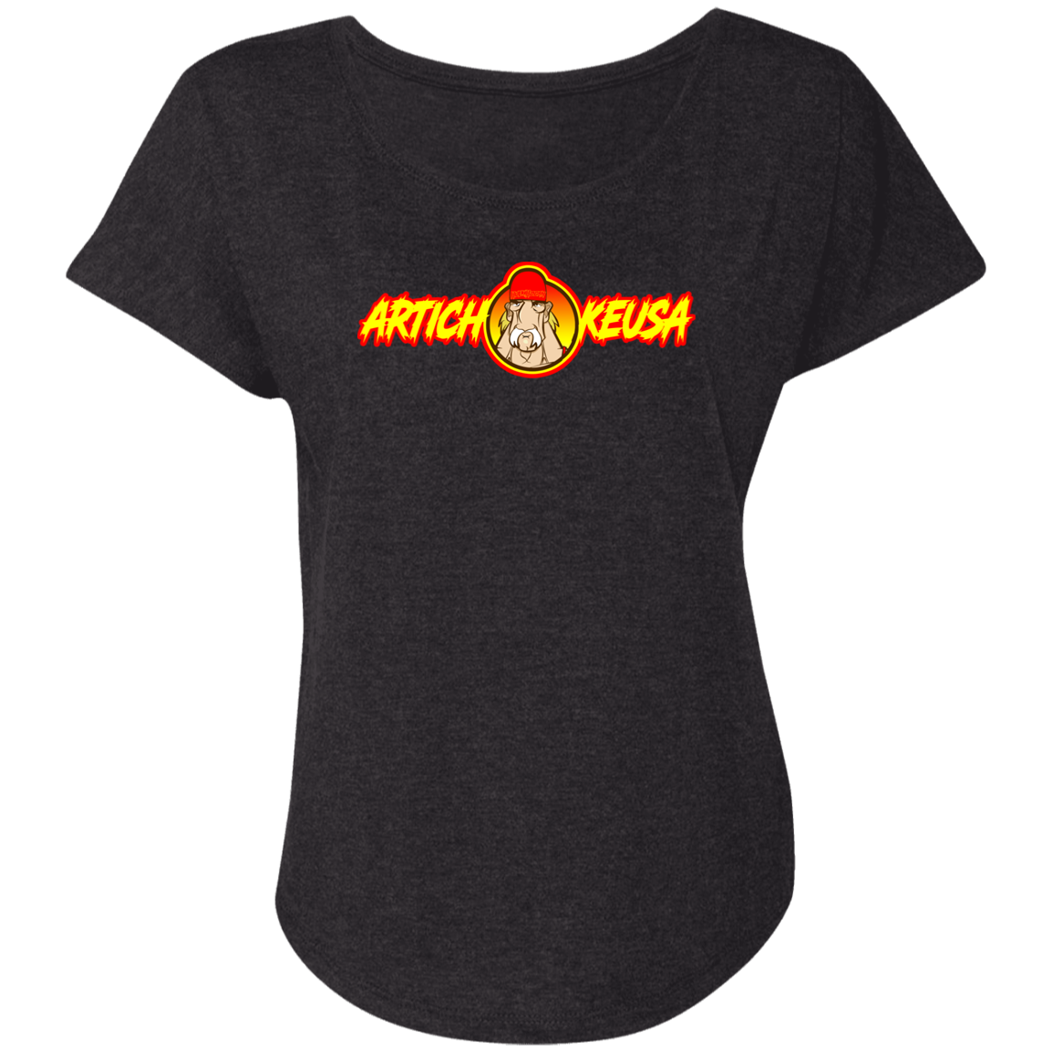 ArtichokeUSA Character and Font Design. Let’s Create Your Own Design Today. Fan Art. The Hulkster. Ladies' Triblend Dolman Sleeve
