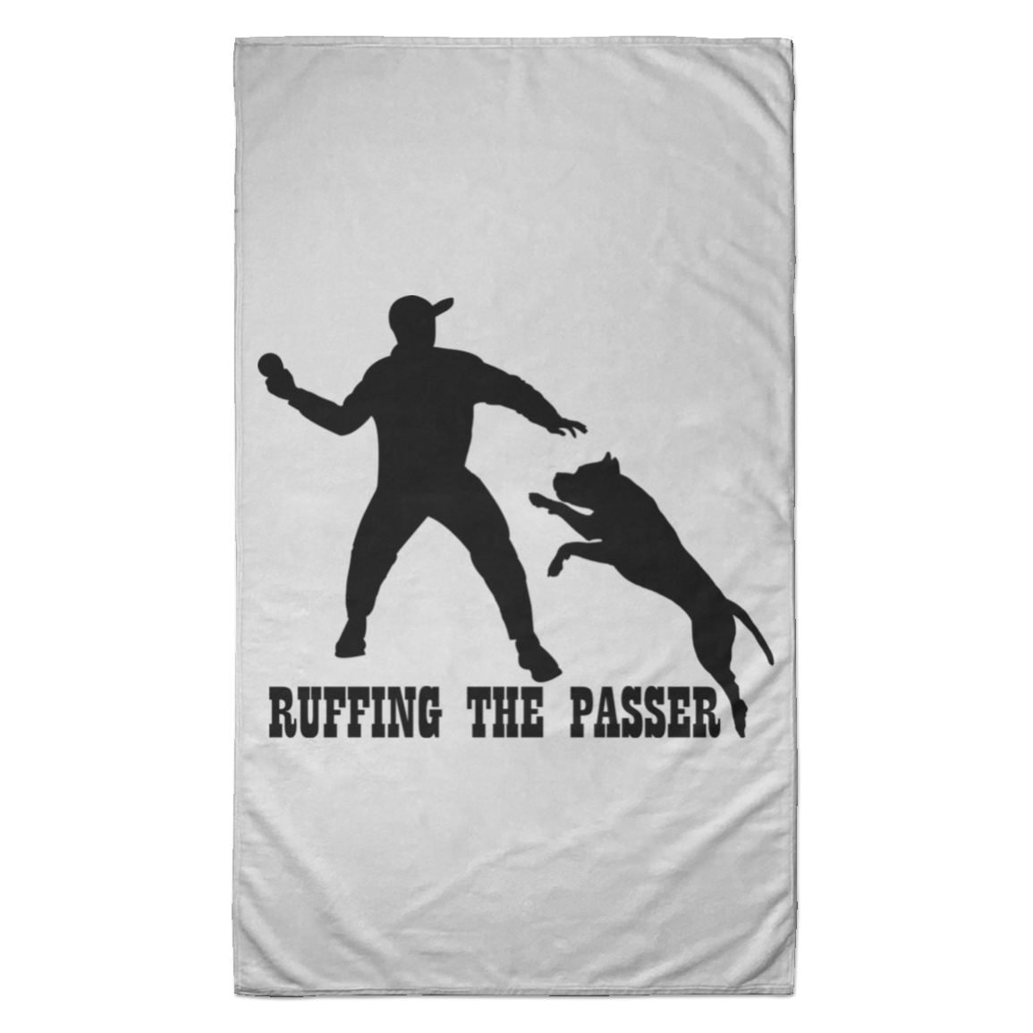 ArtichokeUSA Custom Design. Ruffing the Passer. Pitbull Edition. Male Version. Towel - 35x60