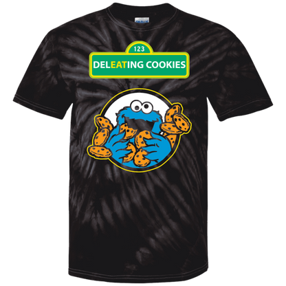 ArtichokeUSA Custom Design #55. DelEATing Cookes. IT humor. Cookie Monster Parody. Tie Dye 100% Cotton T-Shirt