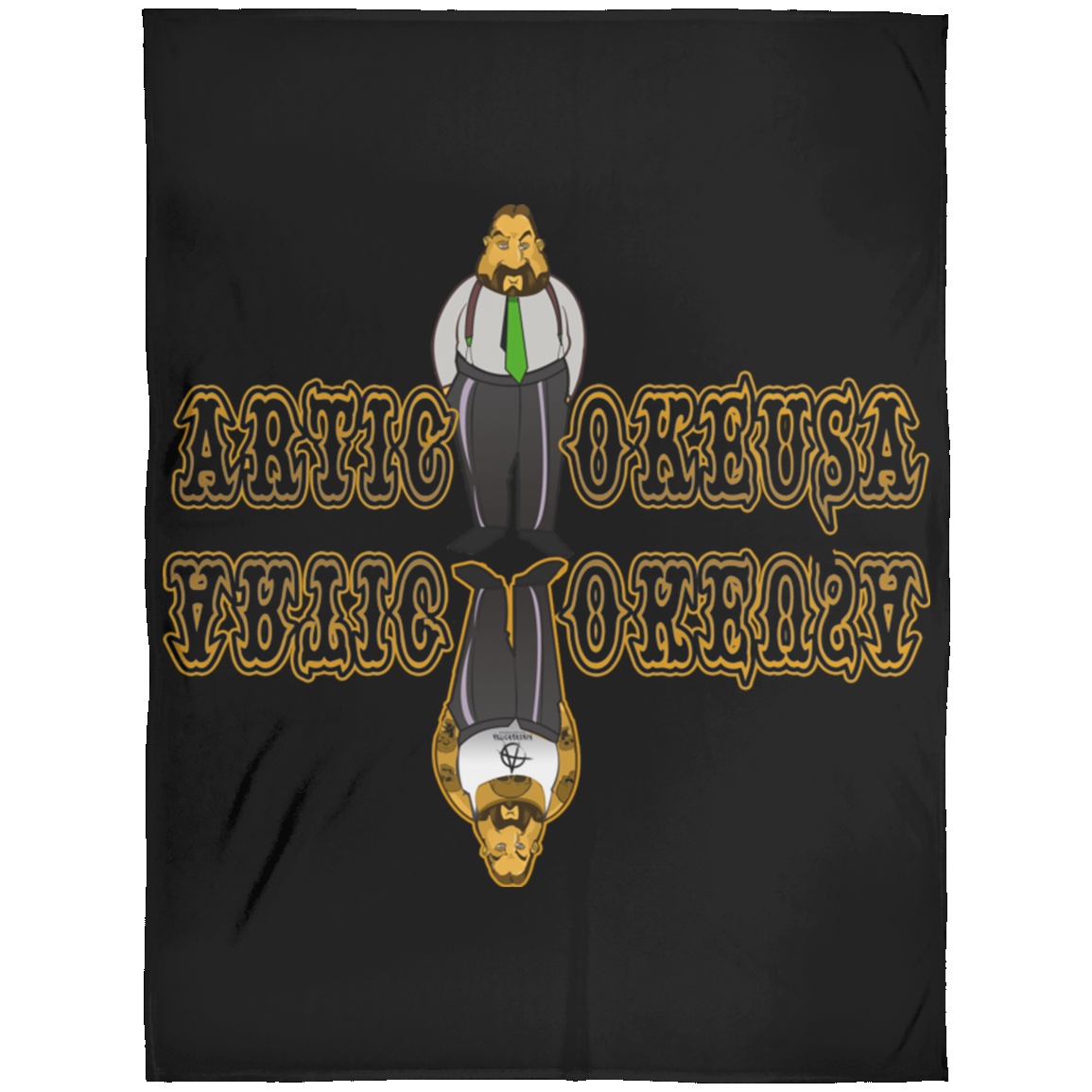 ArtichokeUSA Custom Design. Façade: (Noun) A false appearance that makes someone or something seem more pleasant or better than they really are. Arctic Fleece Blanket 60x80