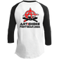 Artichoke Fight Gear Custom Design #12. Keep Calm and Shrimp Out. 3/4 Raglan Sleeve Shirt