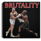 Artichoke Fight Gear Custom Design #10. Brutality. Mortal Kombat Parody. MMA.  Square Canvas .75in Frame