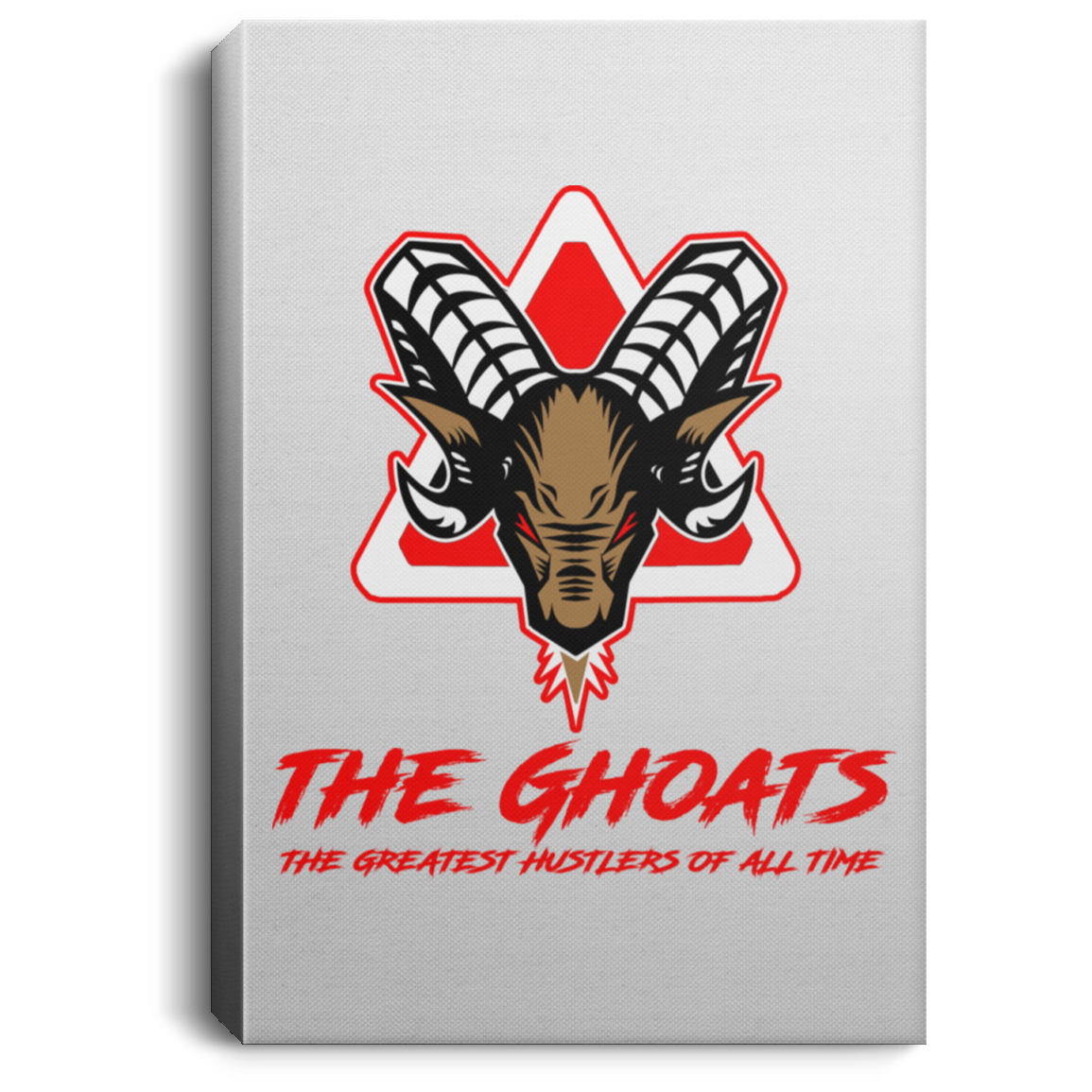 The GHOATS custom design #7. The Best Offence Is A Good Defense. Pool/Billiards. Portrait Canvas .75in Frame