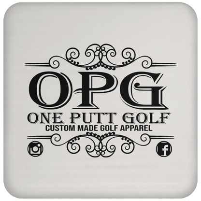 OPG Custom Design #00. OPG - One Putt Golf.  Front and Back Design. Coaster