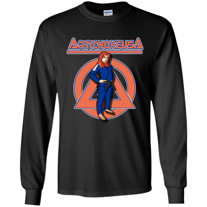 ArtichokeUSA Character and Font design. Let's Create Your Own Team Design Today. Amber. Youth LS T-Shirt