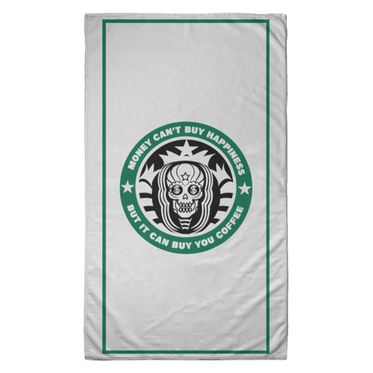 ArtichokeUSA Custom Design. Money Can't Buy Happiness But It Can Buy You Coffee. Towel - 35x60