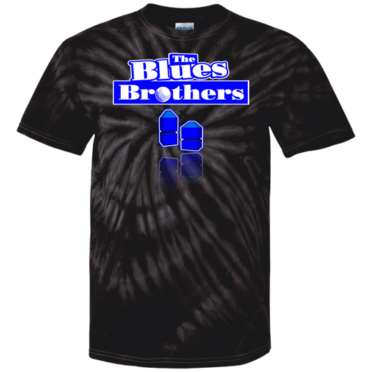 OPG Custom Design #3. Blue Tees Blues Brothers Fan Art. 100% Cotton Tie Dye T-Shirt