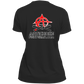 Artichoke Fight Gear Custom Design #19. Sticks and Stones. Ladies’ Moisture-Wicking V-Neck Tee