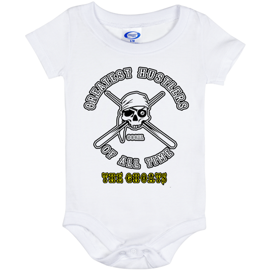 The GHOATS Custom Design. #4 Motorcycle Club Style. Ver 1/2. Baby Onesie 6 Month