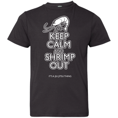 Artichoke Fight Gear Custom Design #12. Keep Calm and Shrimp Out. Youth Jersey 100% Combed Ringspun Cotton T-Shirt