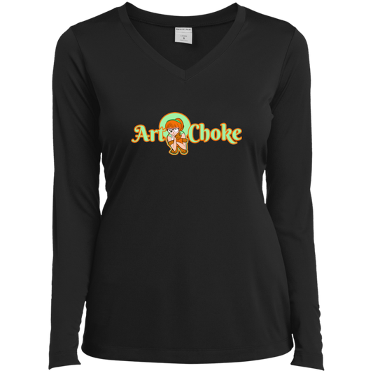 ArtichokeUSA Character and Font Design. Let’s Create Your Own Design Today. Winnie. Ladies’ Long Sleeve Performance V-Neck Tee