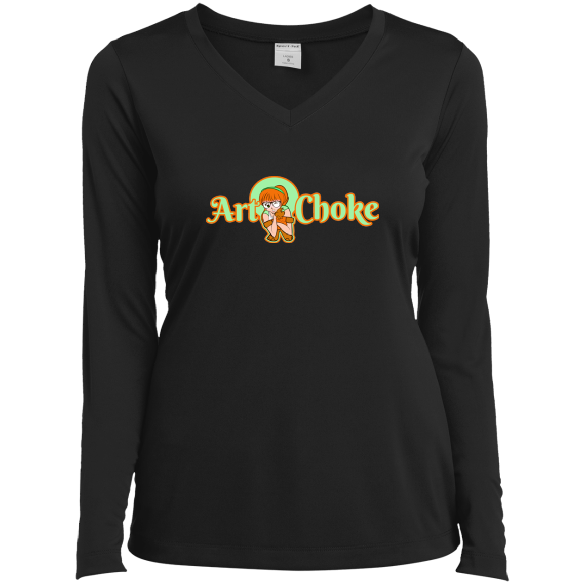 ArtichokeUSA Character and Font Design. Let’s Create Your Own Design Today. Winnie. Ladies’ Long Sleeve Performance V-Neck Tee