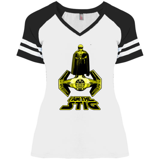 ArtichokeUSA Custom Design. I am the Stig. Vader/ The Stig Fan Art. Ladies' Game V-Neck T-Shirt