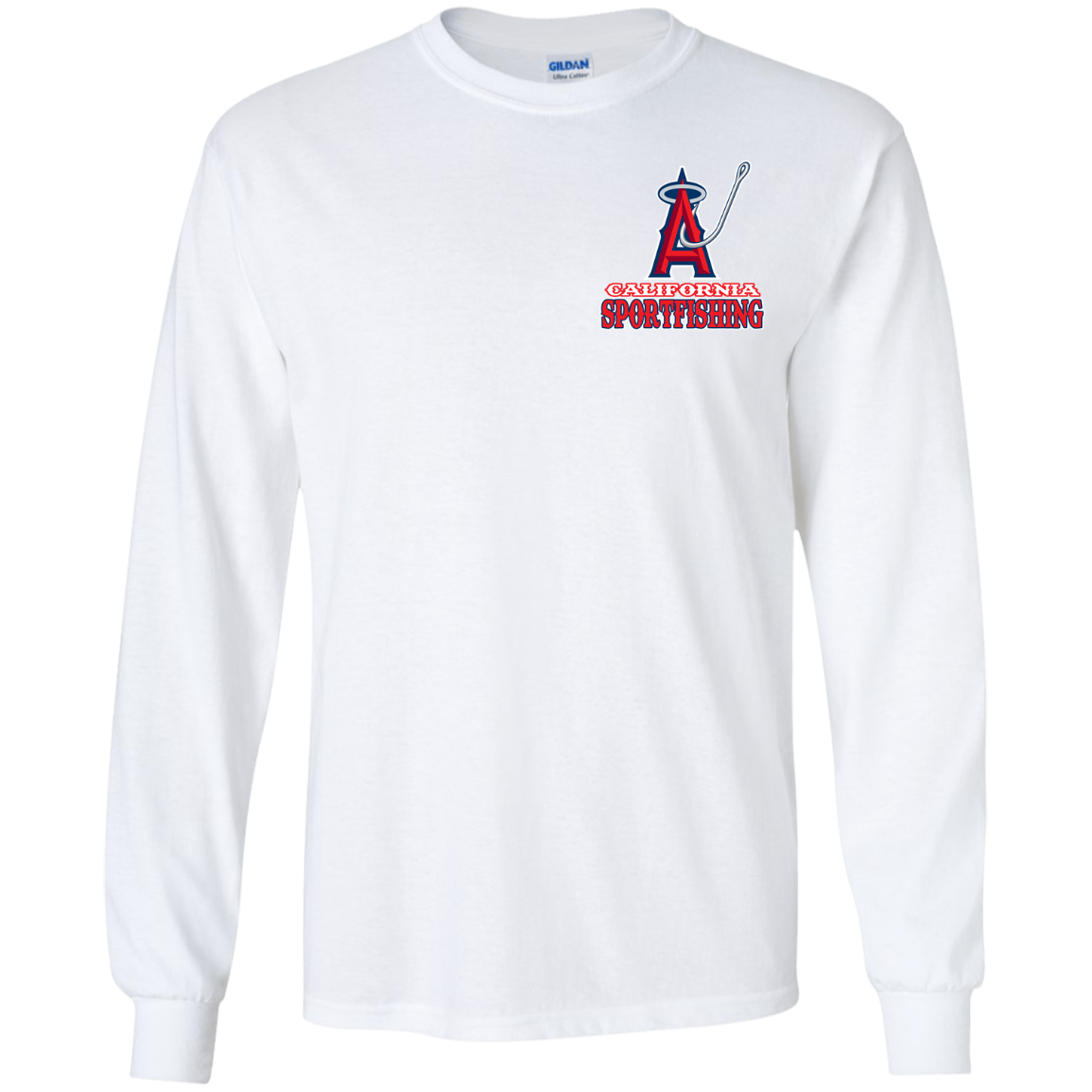 ArtichokeUSA Custom Design. Anglers. Southern California Sports Fishing. Los Angeles Angels Parody. Youth LS T-Shirt