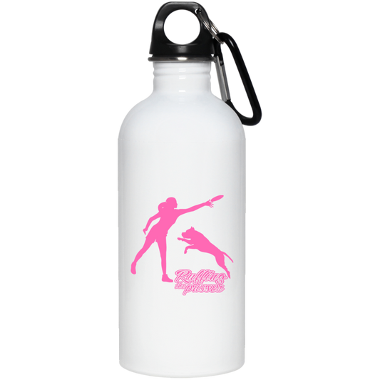 ArtichokeUSA Custom Design. Ruffing the Passer. Pitbull Edition. Female Version. 20 oz. Stainless Steel Water Bottle