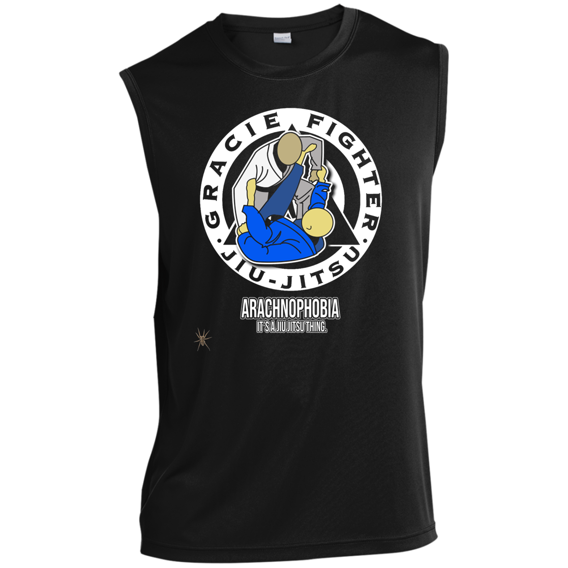 Artichoke Fight Gear Custom Design #1. Arachnophobia: Fear of Spiders. Spider Guard. It's a Jiu Jitsu Thing. Men’s Sleeveless