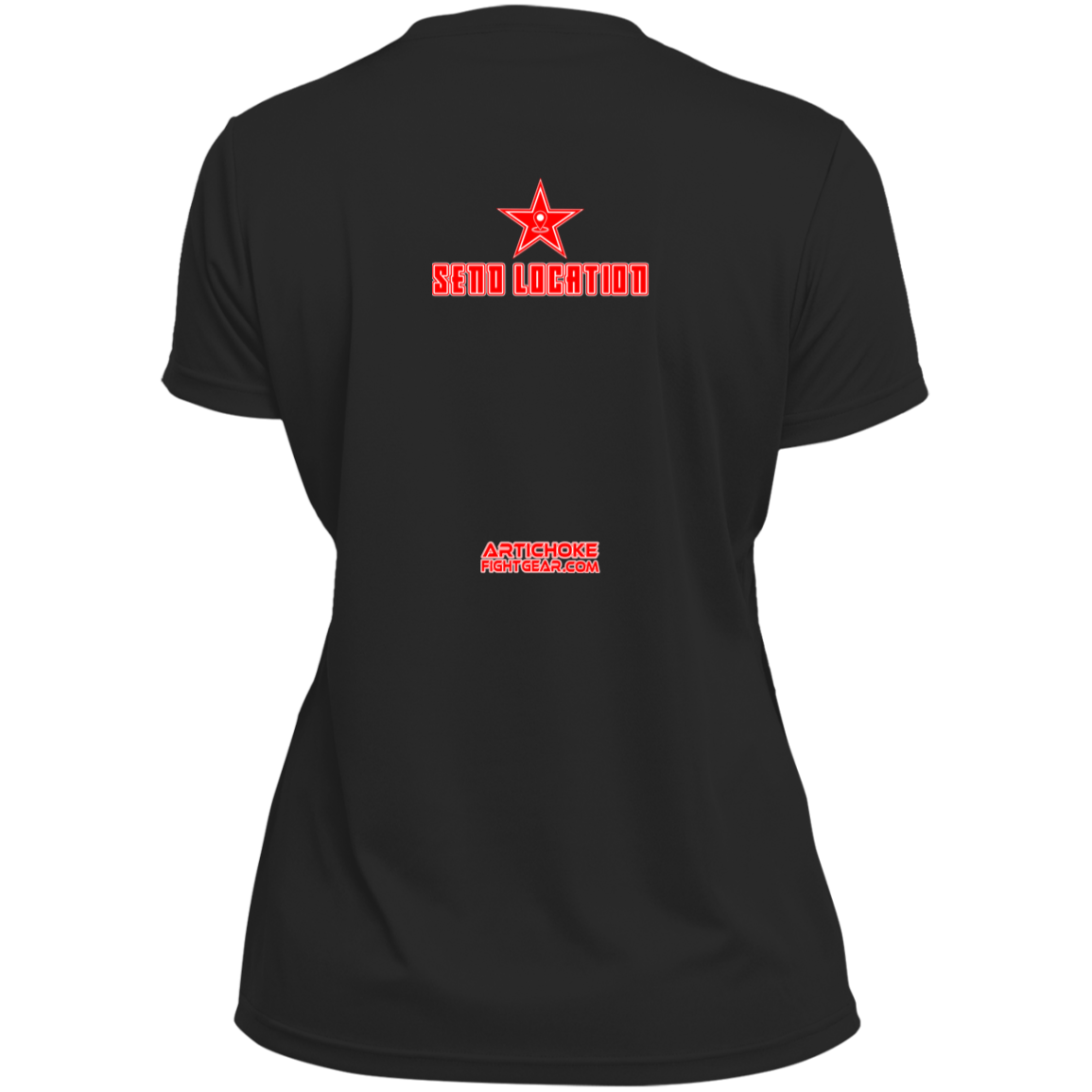 Artichoke Fight Gear Custom Design #17. SEND LOCATION. Ladies’ Moisture-Wicking V-Neck Tee