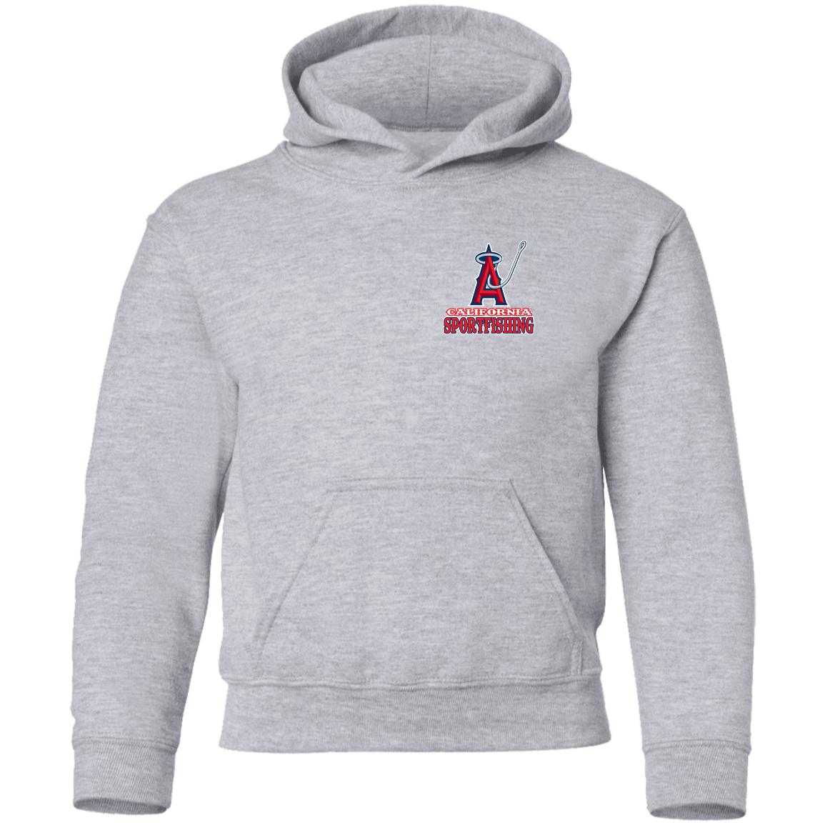 ArtichokeUSA Custom Design. Anglers. Southern California Sports Fishing. Los Angeles Angels Parody. Youth Pullover Hoodie