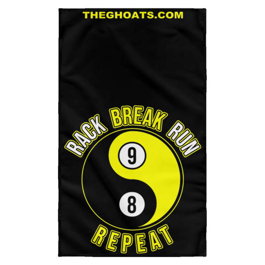 The GHOATS Custom Design #7. Rack Break Run Repeat. Ying Yang. Wall Flag