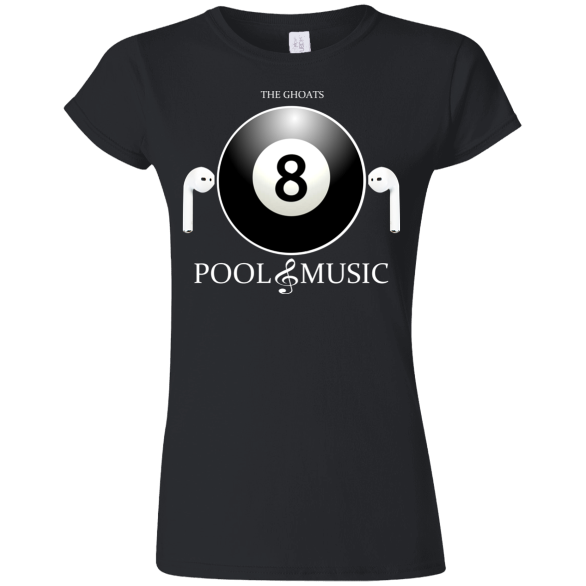 The GHOATS Custom Design. #19 Pool & Music. Ultra Soft Style Ladies' T-Shirt