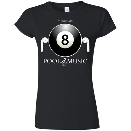 The GHOATS Custom Design. #19 Pool & Music. Ultra Soft Style Ladies' T-Shirt