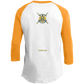 The GHOATS Custom Design. #12 GOLDEN STATE HUSTLERS.	Youth 3/4 Raglan Sleeve Shirt