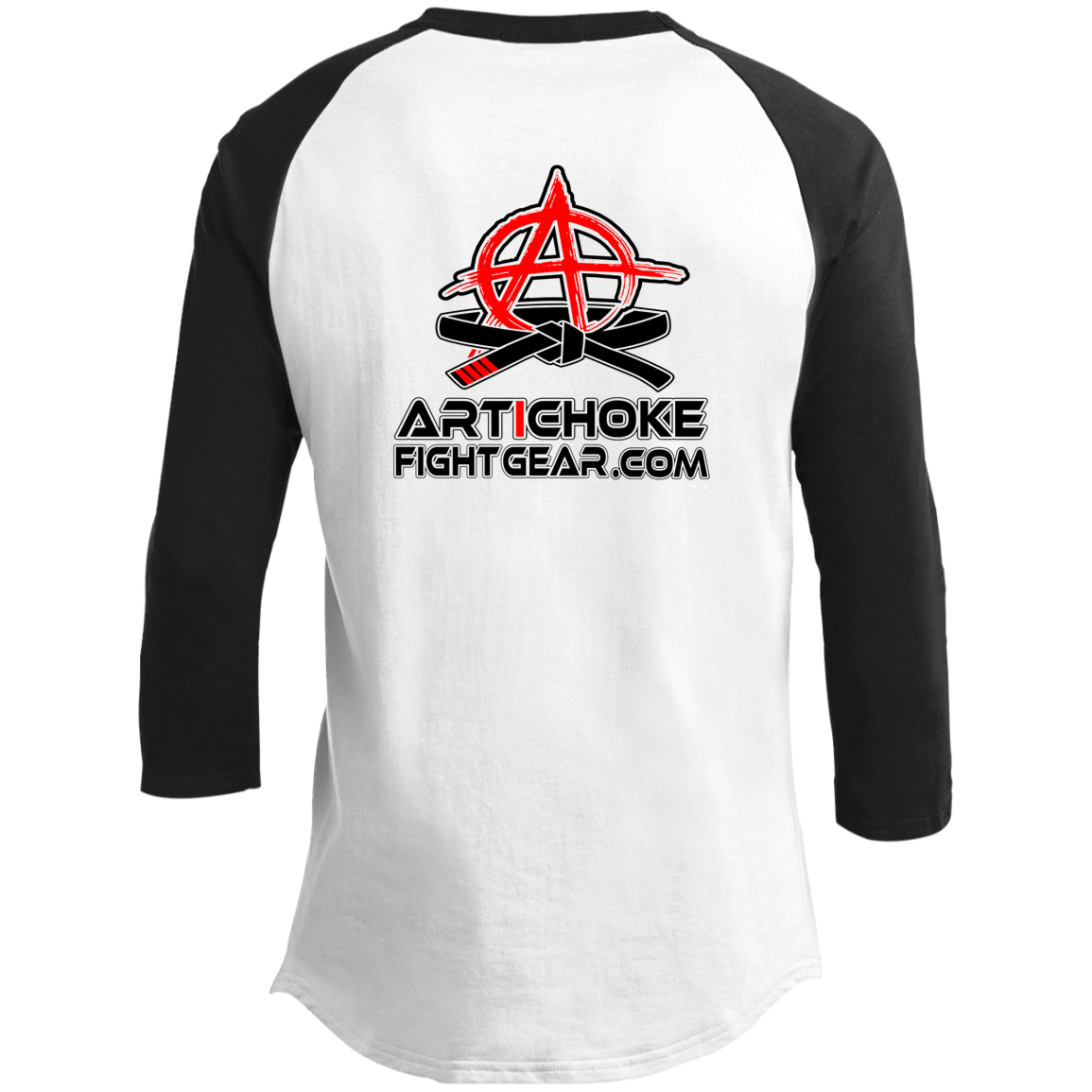 Artichoke Fight Gear Custom Design #3. Babality. Youth 3/4 Raglan Sleeve Shirt