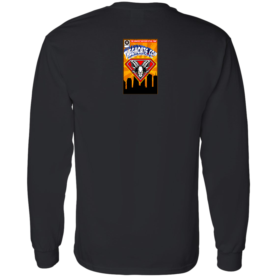 The GHOATS Custom Design. #38 Super 3. APA League. LS T-Shirt 5.3 oz.