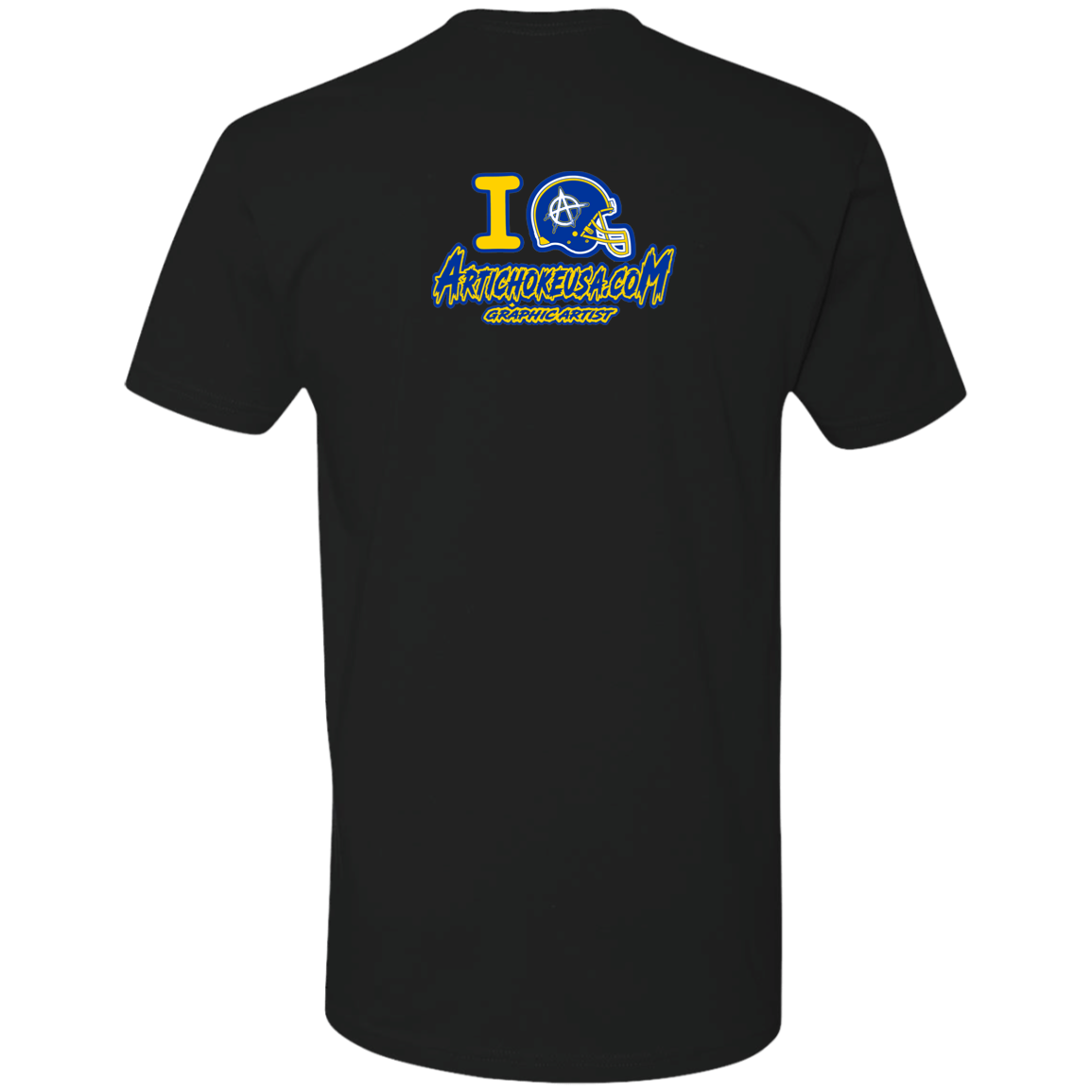 ArtichokeUSA Custom Design. Los Ramgeles. Fan Art. Men's Premium Short Sleeve T-Shirt