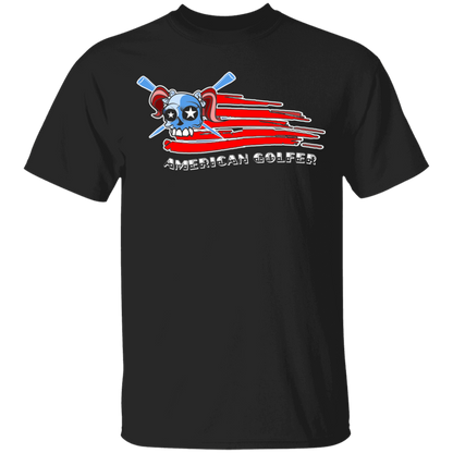 OPG Custom Design #12. American Golfer. Female Edition. Youth 100% Cotton T-Shirt