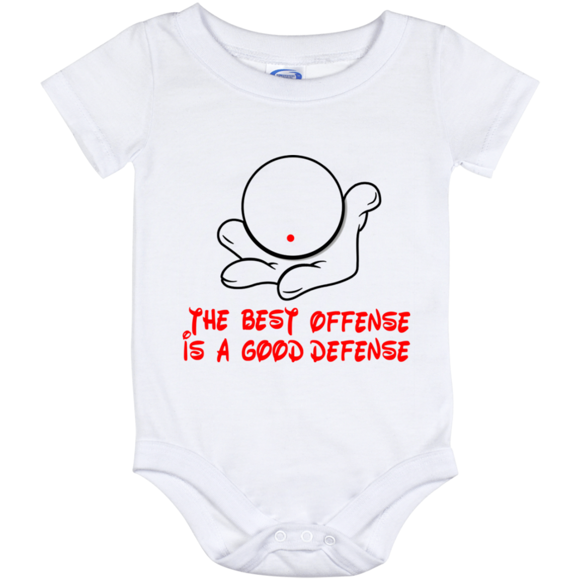 The GHOATS Custom Design. #5 The Best Offense is a Good Defense. Baby Onesie 12 Month