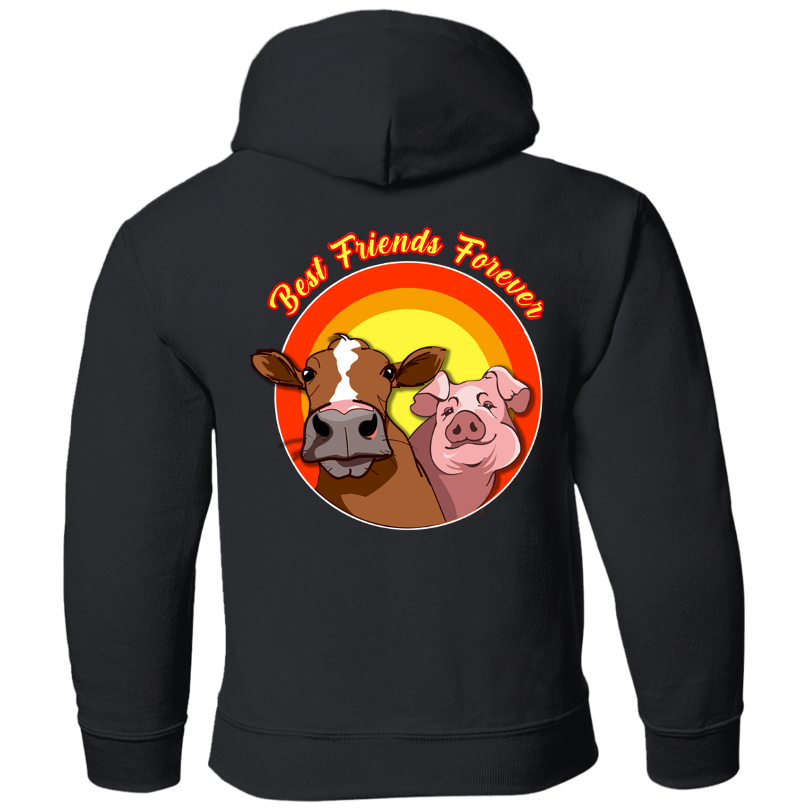 ArtichokeUSA Custom Design. Best Friends Forever. Bacon Cheese Burger. Youth Pullover Hoodie