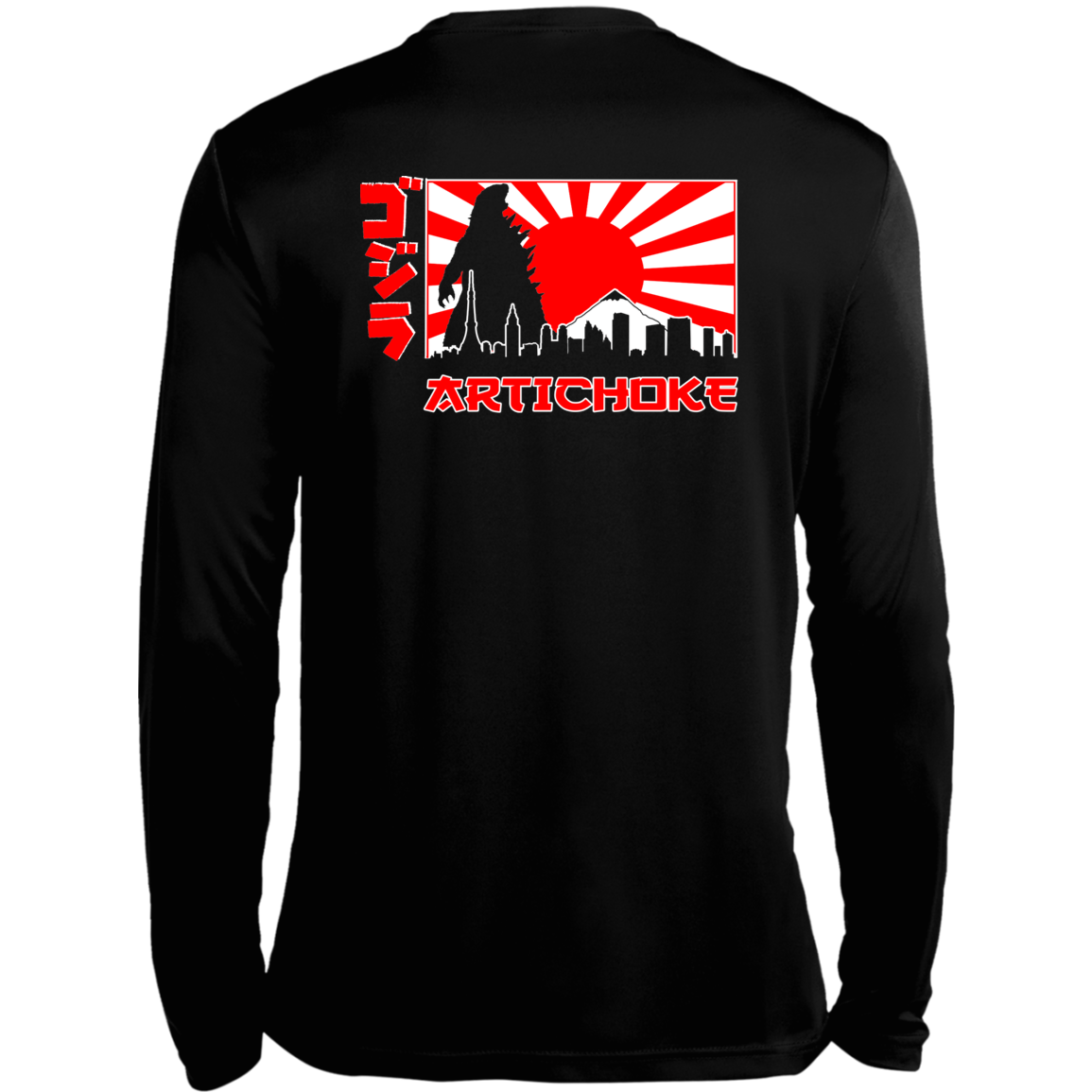 ArtichokeUSA Custom Design. Fan Art Mechagodzilla/Godzilla. Long Sleeve Moisture-Wicking Tee