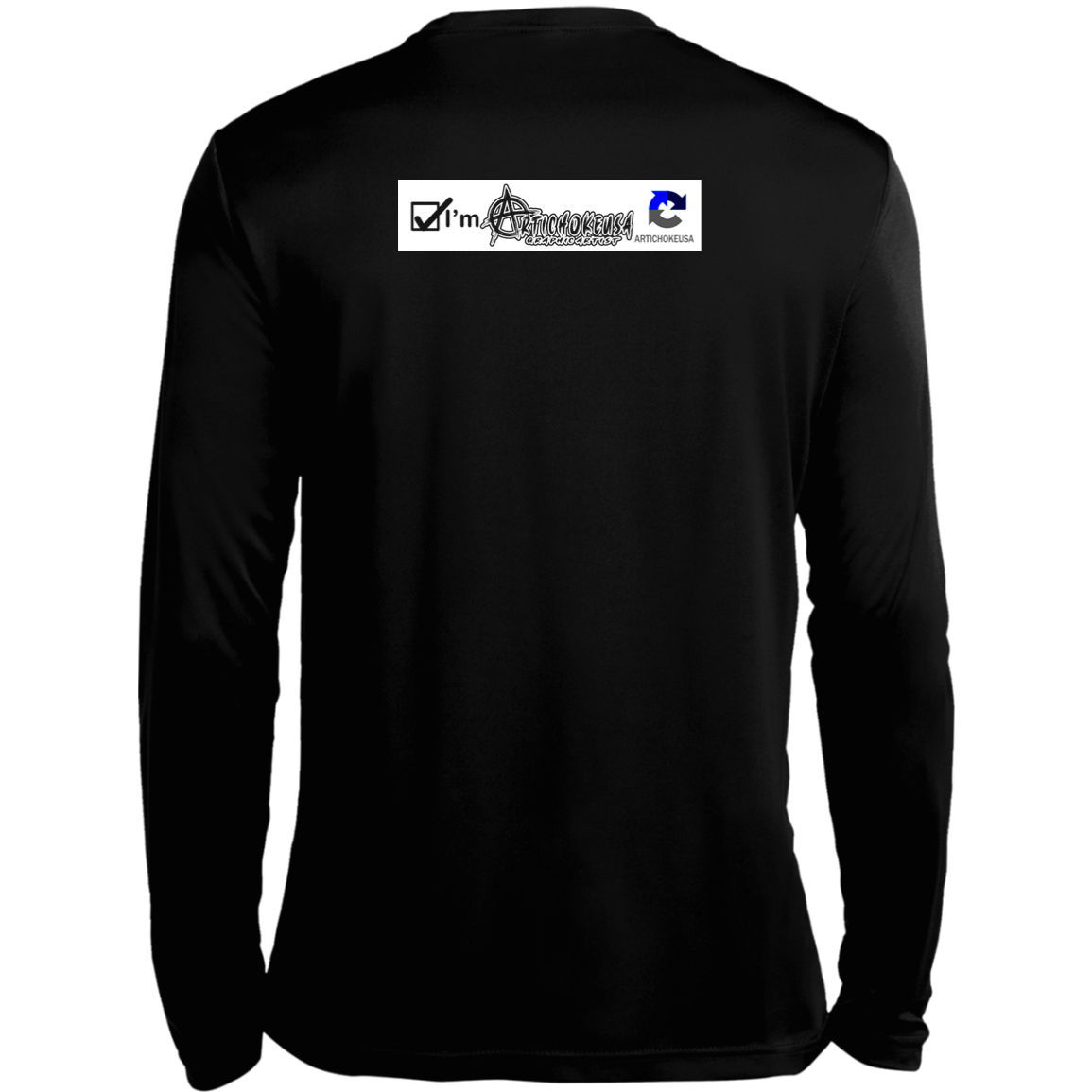 ArtichokeUSA Custom Design. I am a robot. Men's Long Sleeve Moisture-Wicking Tee