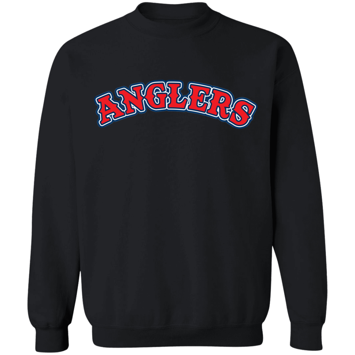 ArtichokeUSA Custom Design. Anglers. Southern California Sports Fishing. Los Angeles Angels Parody. Crewneck Pullover Sweatshirt