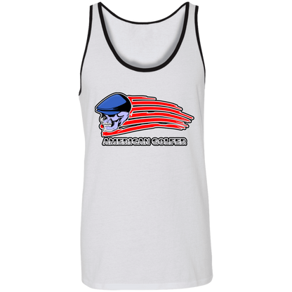 OPG Custom Design #12. Golf America. Male Edition. 2 Tone Tank 100% Combed and Ringspun Cotton