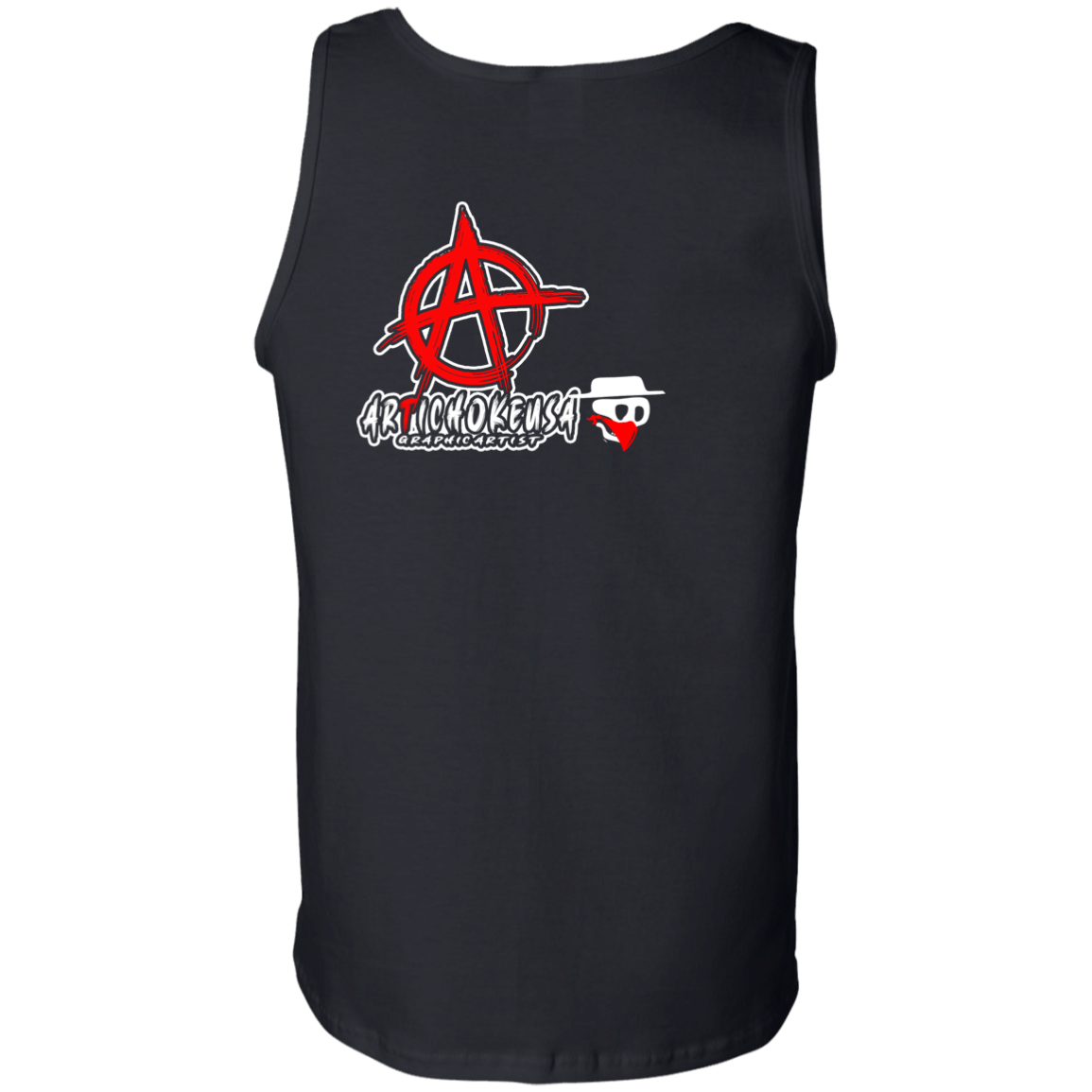 ArtichokeUSA Custom Design. Social Distancing. Social Distortion Parody. Men's 100% Cotton Tank Top