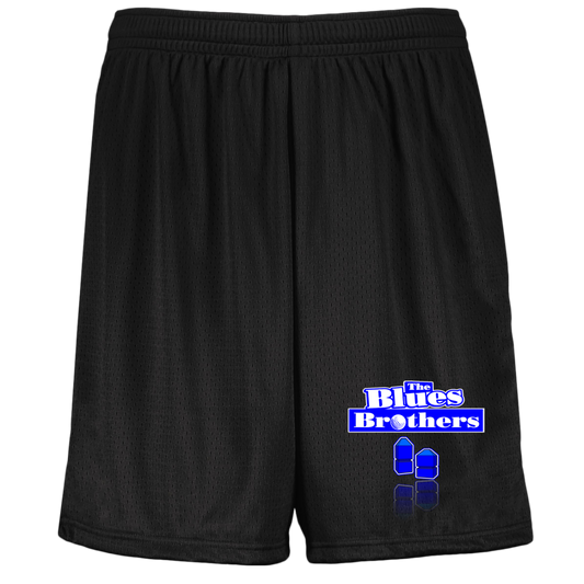 OPG Custom Design #3. Blue Tees Blues Brothers Fan Art. Youth Moisture-Wicking Mesh Shorts
