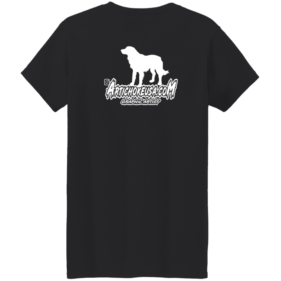 ArtichokeUSA Custom Design. Ruffing the Passer. Golden Lab Edition. Ladies' 5.3 oz. T-Shirt