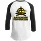 Artichoke Fight Gear Custom Design #20. You Don't Know the Power of Jiu Jitsu. Youth 3/4 Raglan Sleeve Shirt