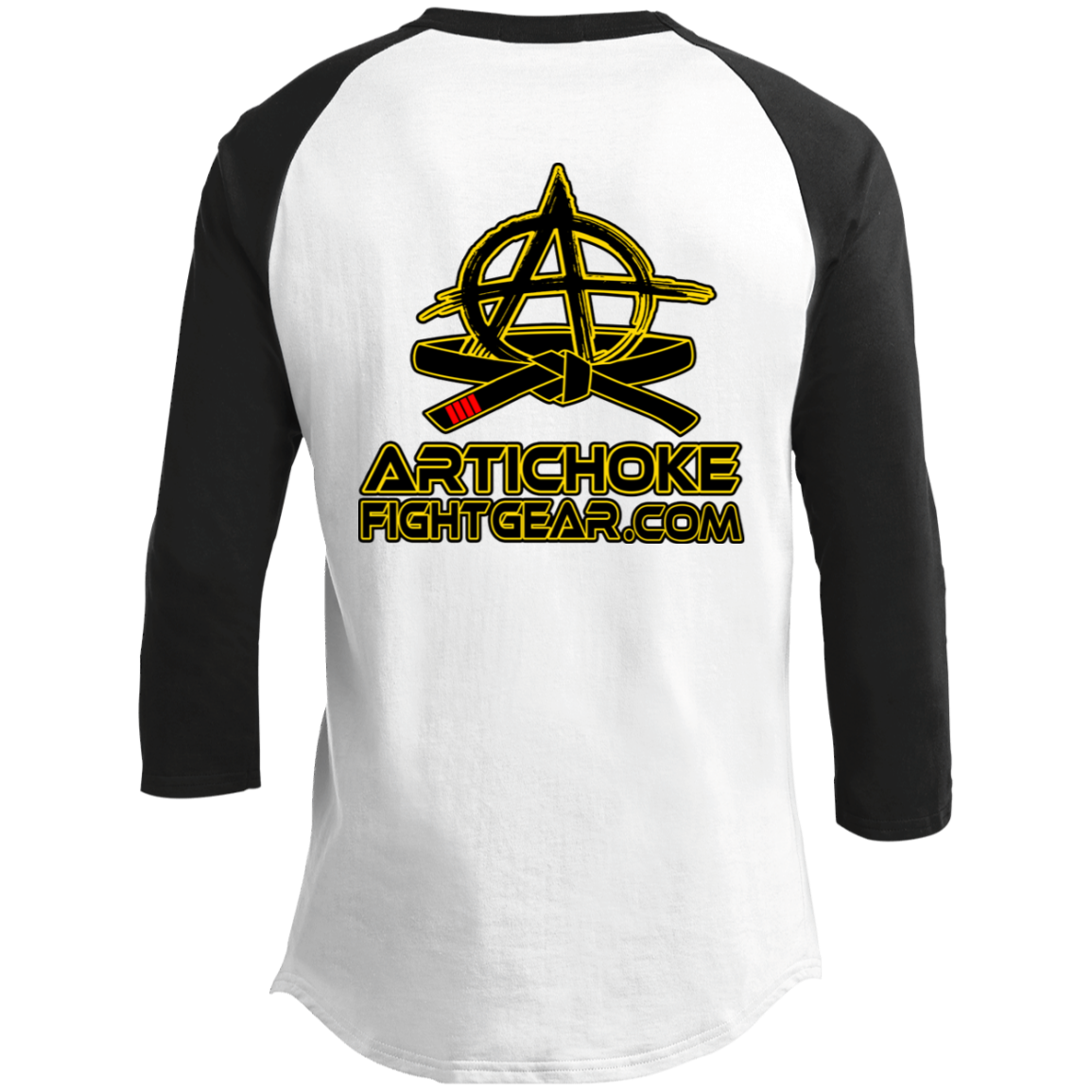 Artichoke Fight Gear Custom Design #20. You Don't Know the Power of Jiu Jitsu. Youth 3/4 Raglan Sleeve Shirt