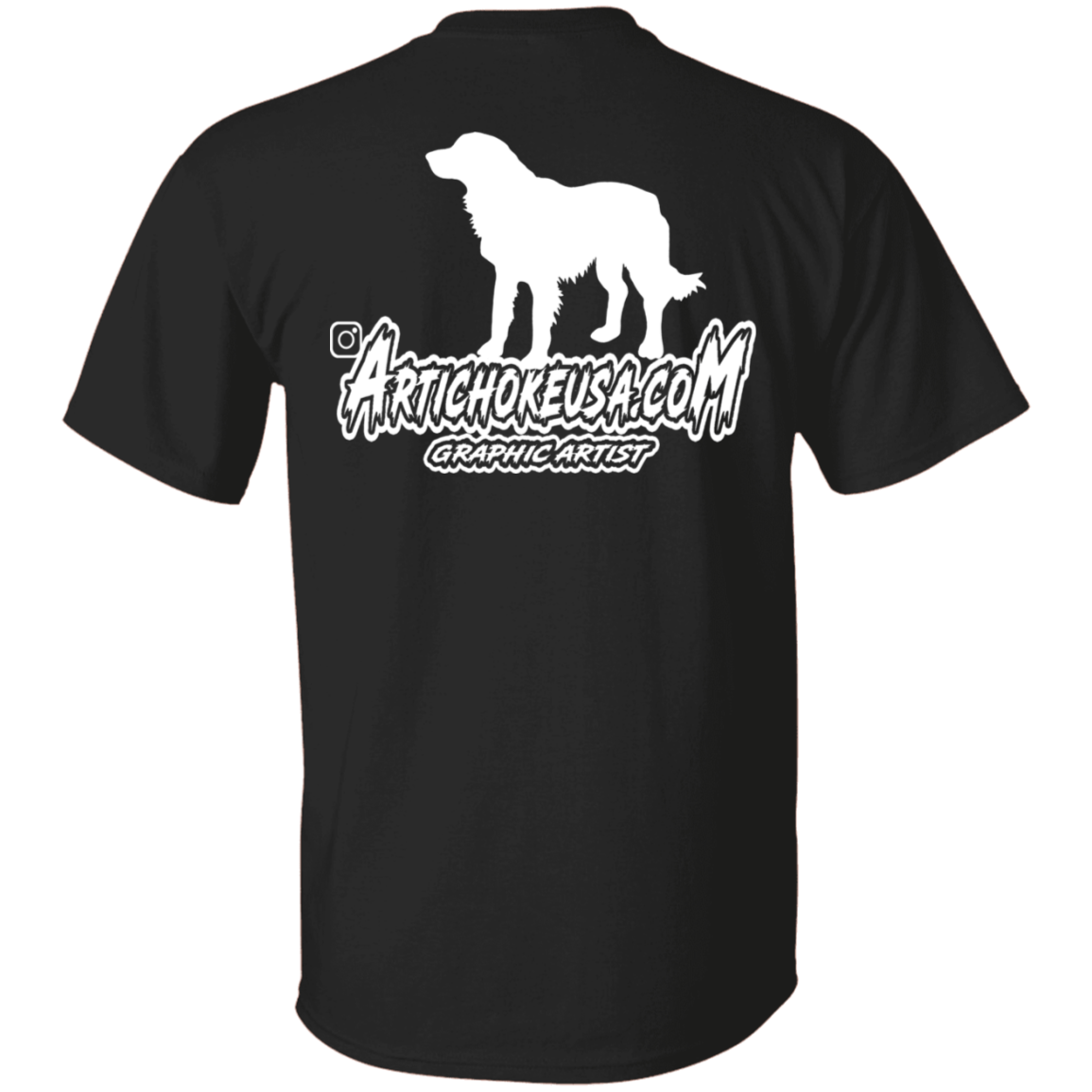 ArtichokeUSA Custom Design. Ruffing the Passer. Golden Lab Edition. 5.3 oz. T-Shirt