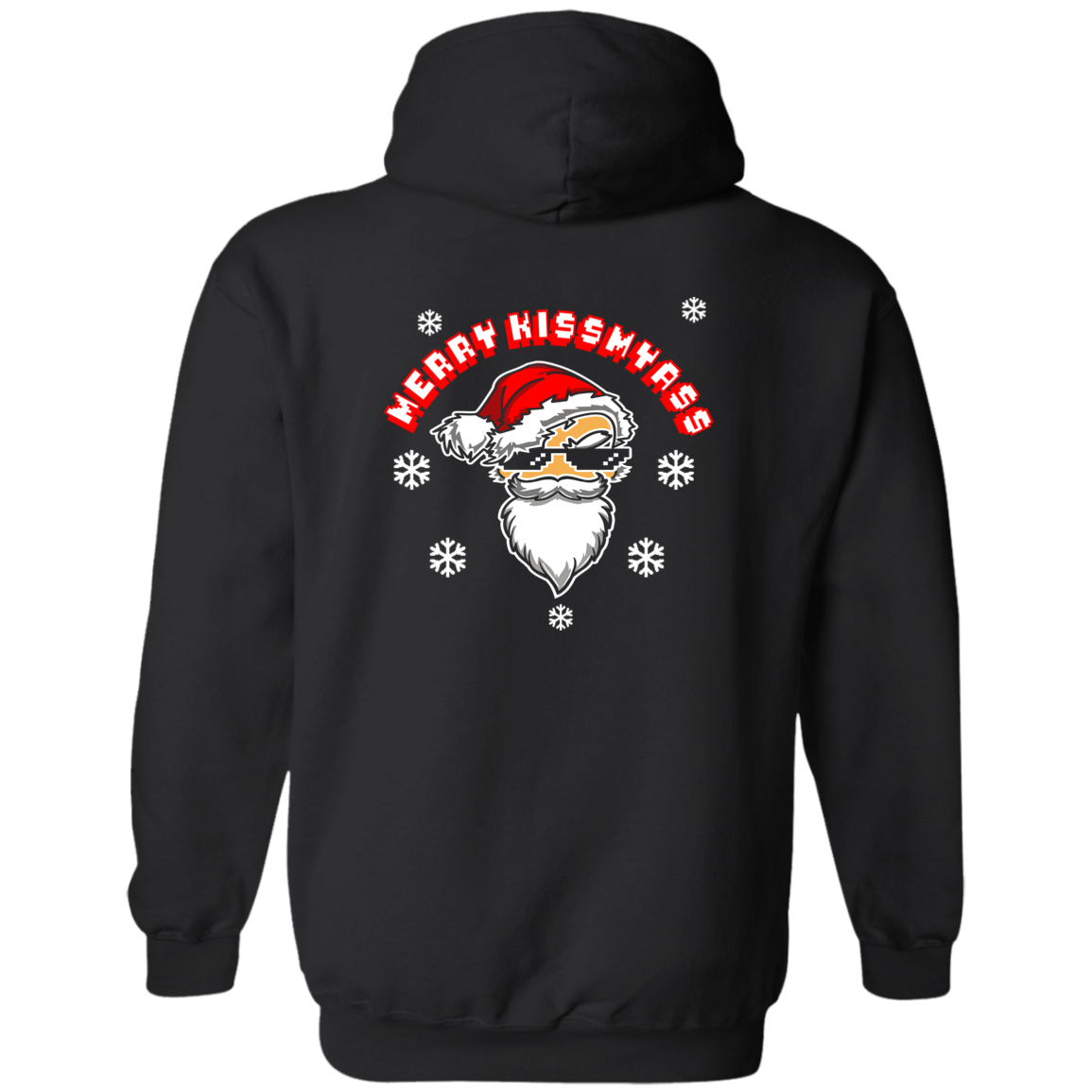 ArtichokeUSA Custom Design. Merry Kiss My Ass. Zip Up Hooded Sweatshirt